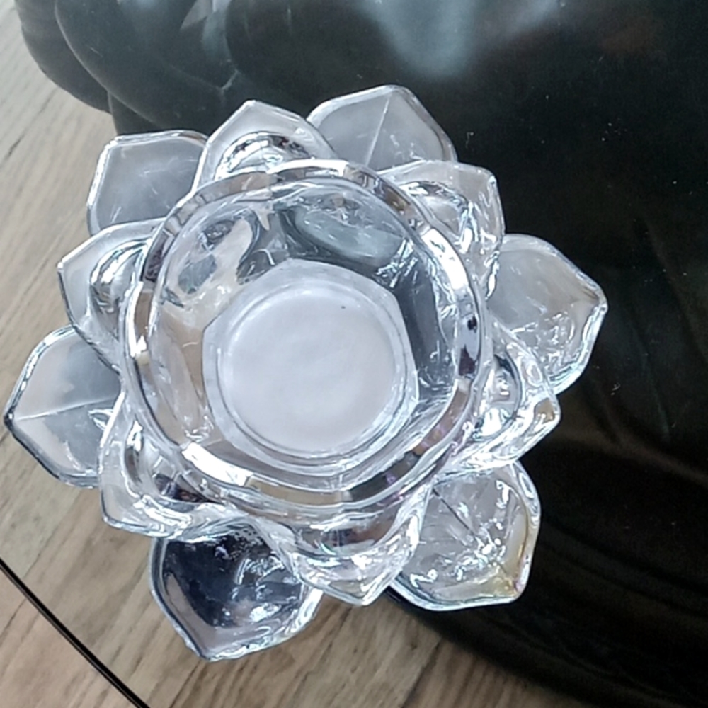 Iridescent rose Votive candle holder
